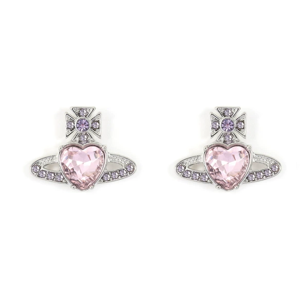 Pink-purple earrings