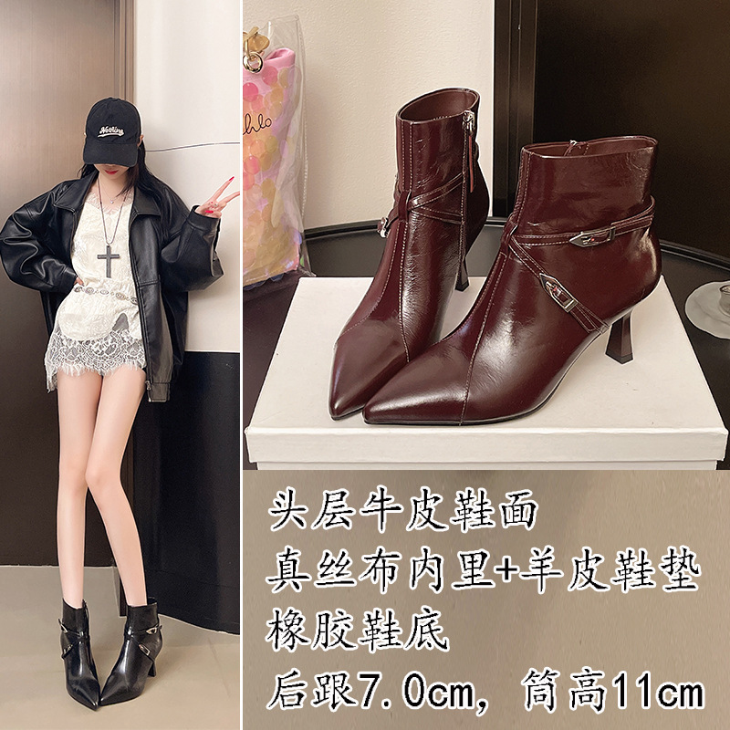 Special Offer 99 with Free Shipping: Women's High-Heeled Fashion Boots, Short Boots, Pointed Toe, Thin Heel, Single Lining, Slim-Fit Boots Special Offer 99 with Free Shipping: Women's High-Heeled Fashion Boots, Short Boots, Pointed Toe, Thin Heel, Single Lining, Slim-Fit Boots