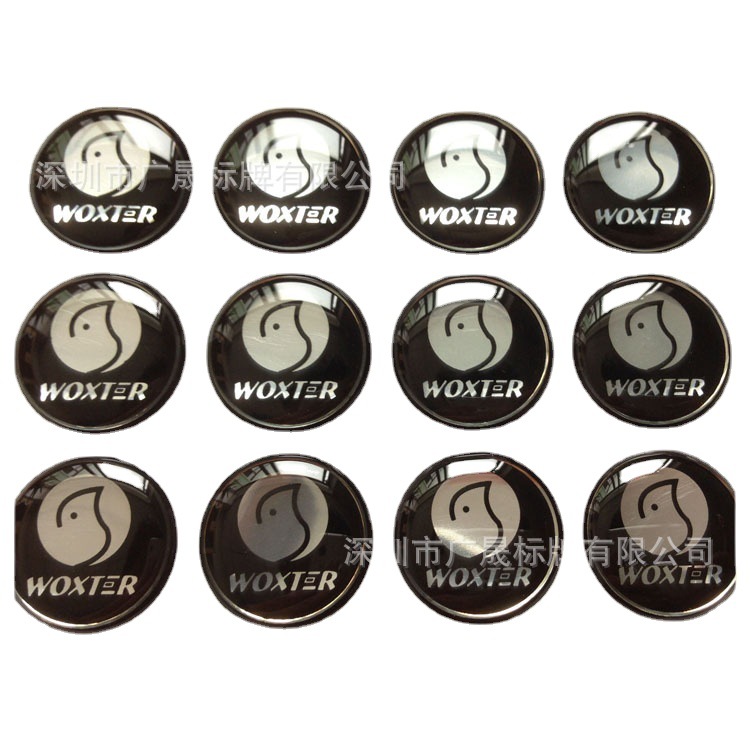 水晶滴胶贴纸 5年不变黄PU标贴透明pvc标签镜面圆形滴塑标牌 深圳