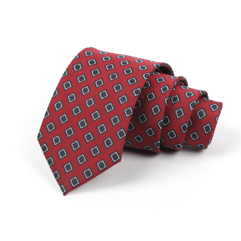 Corbata de hombre jacquard bordado 8CM poliéster seda corbata tejida hombre sentido superior l corbata logo diseño y producción