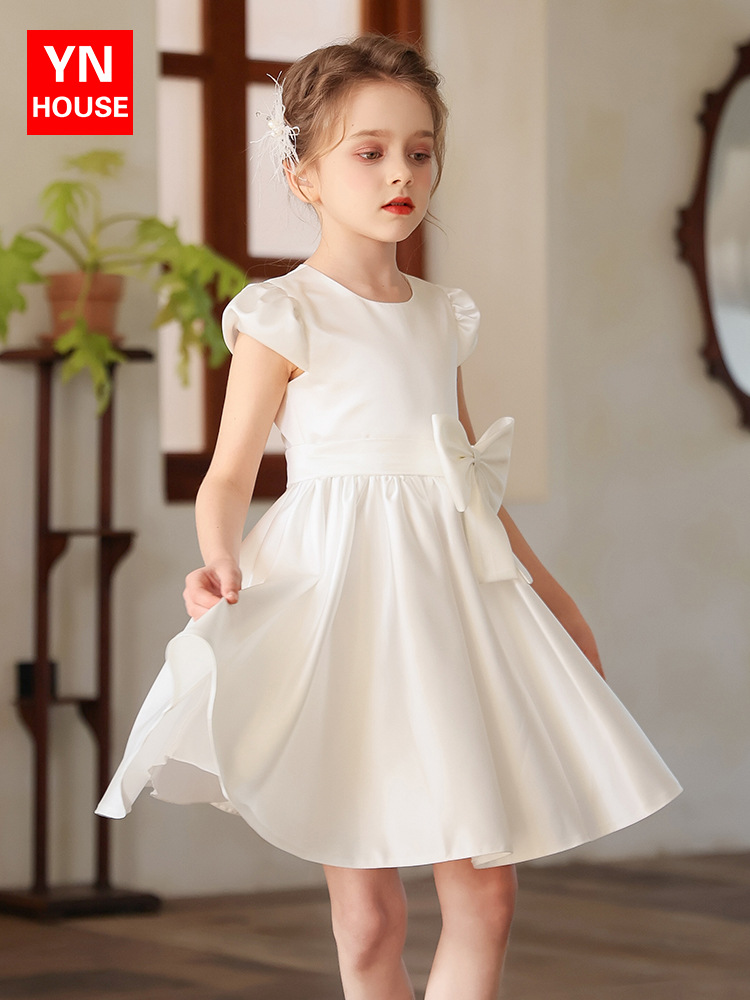 Vestido de niña, vestido de un año, niña, niña de las flores, vestido de princesa corto, vestido de piano para niños