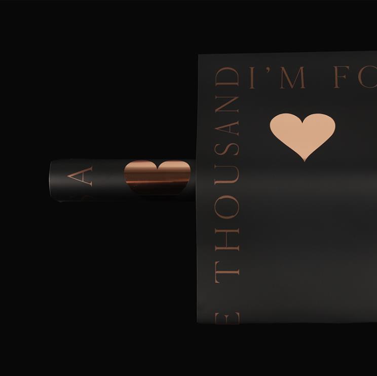 Flor fiesta fábrica de nuevos productos de alto nivel emoción día de la gente papel de embalaje de flores estampado amor florista ramo de papel de embalaje