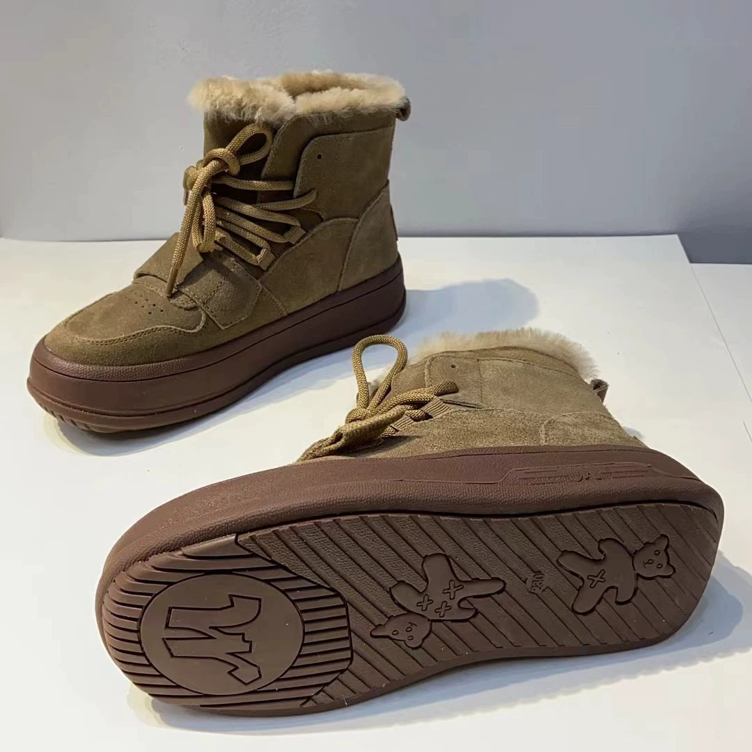 Winter warm low boots, 2023, genuine leather