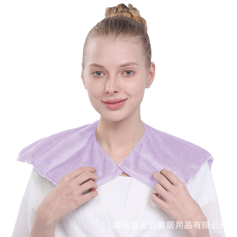 Mineral Beads Flaxseed Lavender Hot Compress Neck Wrap Supports Customization, Shoulder and Neck Wrap, Cross-Border Hot-Selling Product, Direct Sales from the Manufacturer