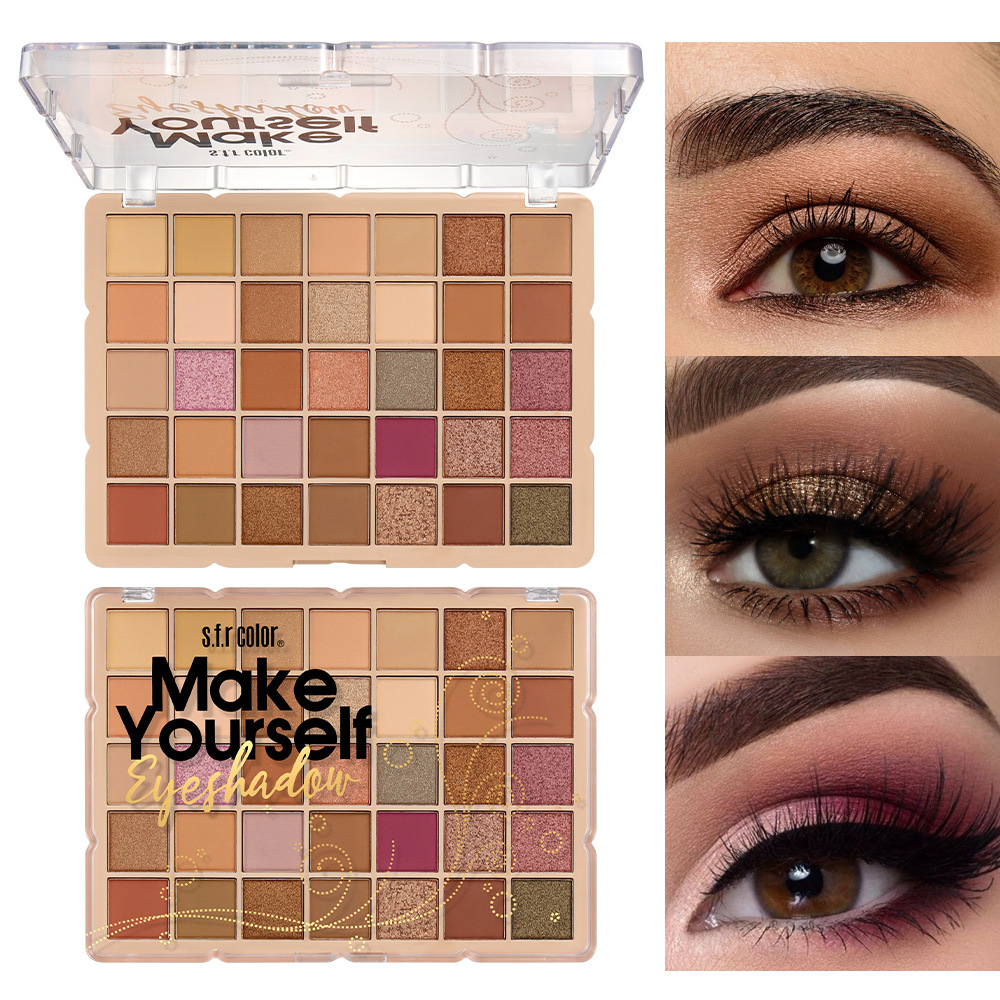 s.f.r color transfronterizo especial para perlas mate multicolores fácil de colorear un plato de sombra de ojos multipropósito maquillaje al por mayor