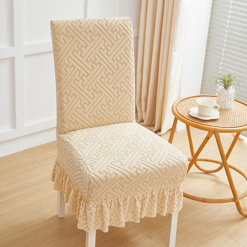 Cuadernas de asiento de asiento de comedor doméstico de cuatro estaciones cubierta de asiento todo incluido cubierta de asiento curva universal cubierta de protección de mesa elástica