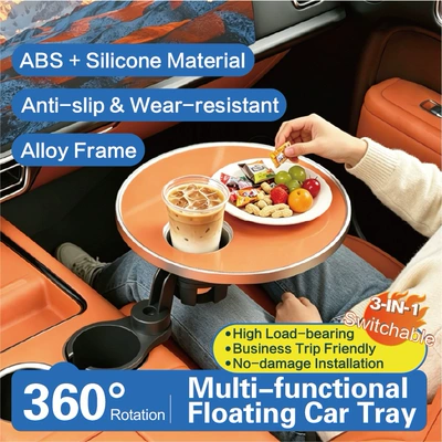 North American car cup holder, in-car beverage rack, large car cup holder extender, car small table board