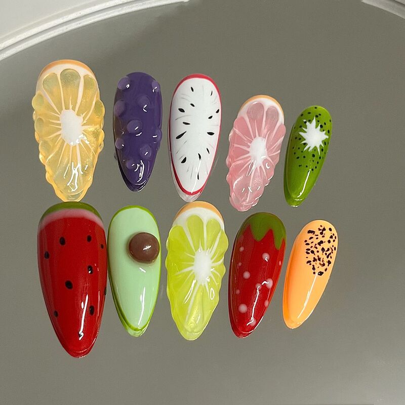 Hand-Dressed Armor Fruit Party Summer Fresh Hand-Painted Three-Dimensional Lemon Cute Cartoon Detachable Dressing Armor Sticker Hand-Dressed Armor Fruit Party Summer Fresh Hand-Painted Three-Dimensional Lemon Cute Cartoon Detachable Dressing Armor Sticker