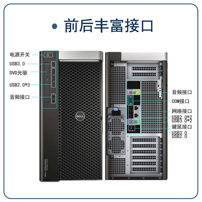 Dell T7910 Dual-Channel Dedicated Graphics Workstation Is Suitable for Virtualization Rendering, High-Definition Editing, and Design Dell T7910 Dual-Channel Dedicated Graphics Workstation Is Suitable for Virtualization Rendering, High-Definition Editing, and Design