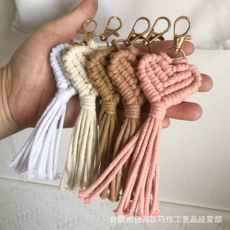 Accesorios para llaves tejidos a mano, llavero, accesorios de la dinastía han, bolso para teléfono móvil, colgante de joyería, pequeños regalos creativos al por mayor