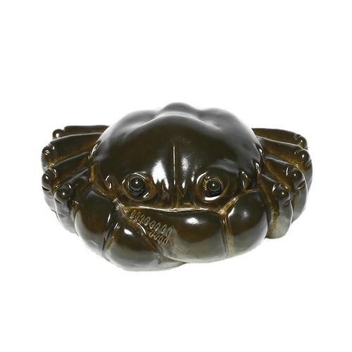 Yixing Zisha tea pet color-changing crab ornaments Bafanglaicai hairy crab tea play kung fu tea set teapot creative style