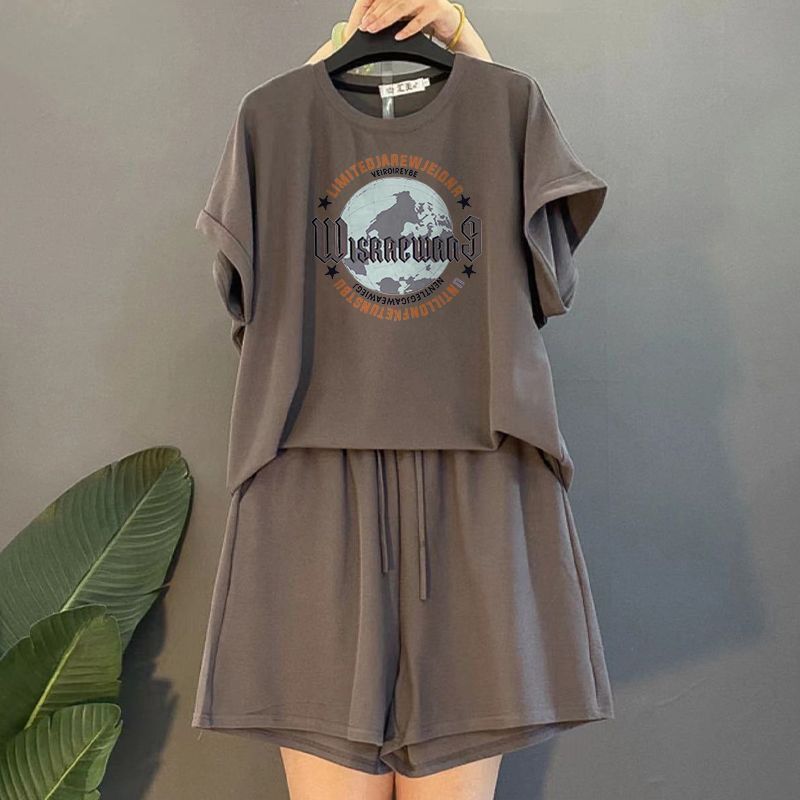 그레이 브라운 슈트 [어스 프린트]