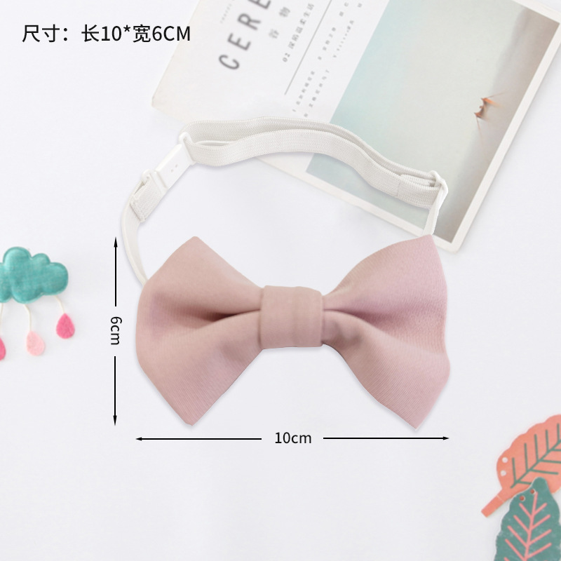 Pajarita para niños Corbata para niños coreanos Pajarita para bebés de color rojo vino de moda