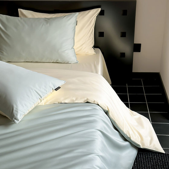 Cotton 100 Xinjiang long staple cotton solid color double sanding four-piece sheet bed hat cotton bed four-piece set