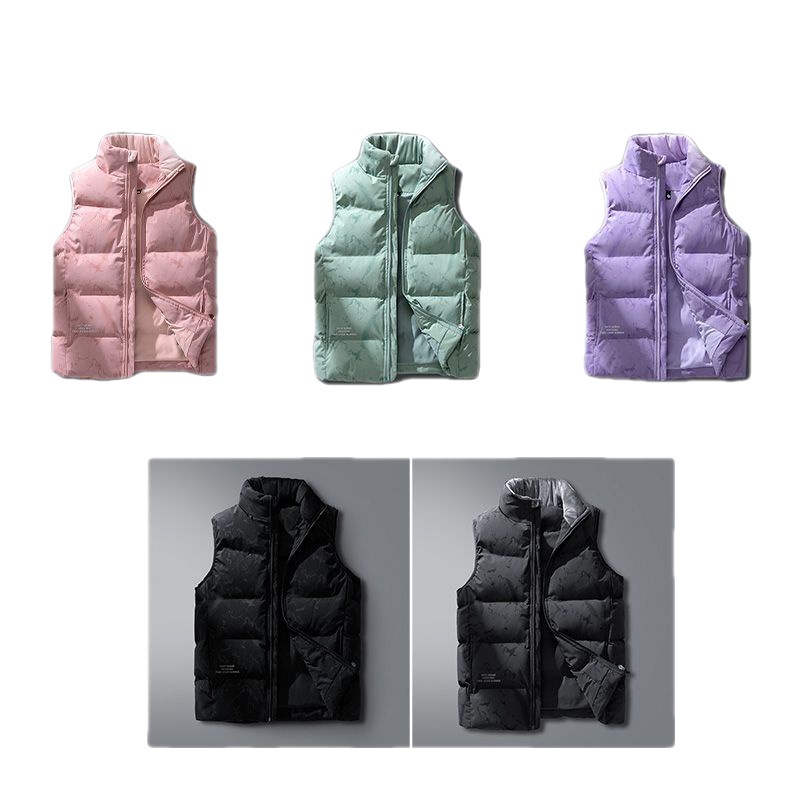 Otoño e Invierno pareja abajo chaleco collar caliente chaleco hombres más tamaño chaleco casual hombres y mujeres del mismo estilo fábrica al por mayor