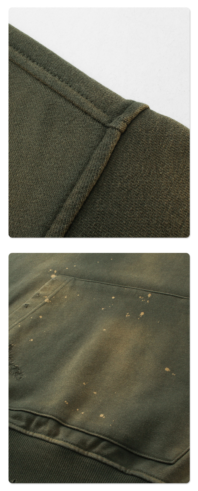 Vintage Gradient Kapuzenjacke Für Herren Im Distressed Street Style_voghion.com