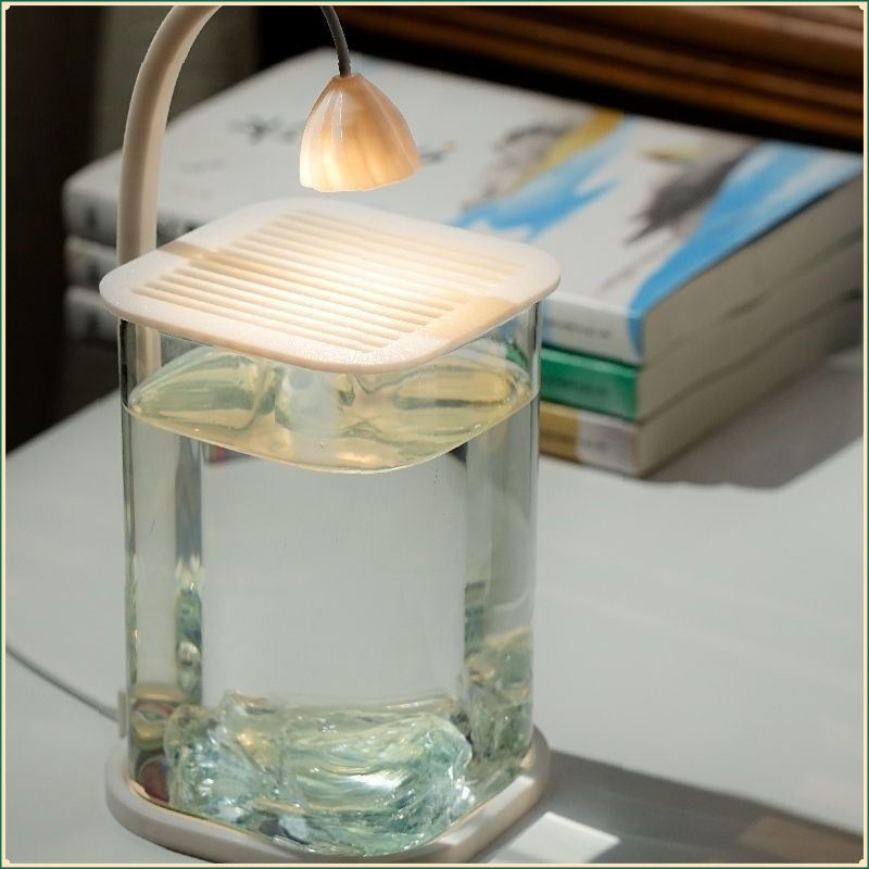 아이스 블루 크리스탈 사각 실린더