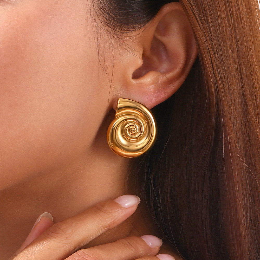 15g Weight 316L Stainless Steel Ear Needle Material 18K Gold Plated Plating Material Drop Earrings, Ear Studs Classification 1 Pair Quantity Holiday, Daily Occasion 316L Stainless Steel Material Geometric Pattern All Seasons Season Women's Gender Retro, Simple Style Style Waterproof Non Tarnish, Surgical Steel, Plating Craft 18K Gold Plated 316L Stainless Steel Geometric Waterproof Non Tarnish Surgical Steel Retro Simple Style Drop Earrings Ear Studs For Women's 15