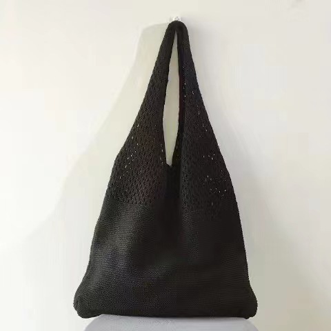 2022 verano nuevo estilo coreano bolsa de malla bolso de compras malla hueco bolsa de playa bolso de hombro de las mujeres