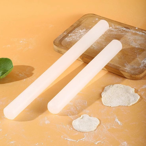Plastic white PP rolling pin silicone dumpling skin rolling pin non-stick fondant rolling pin kitchen baking rolling pin