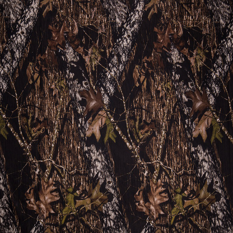 2022 nuevo trenzado twill impresión de árbol 100% algodón camuflaje de árbol tela de ropa de trabajo