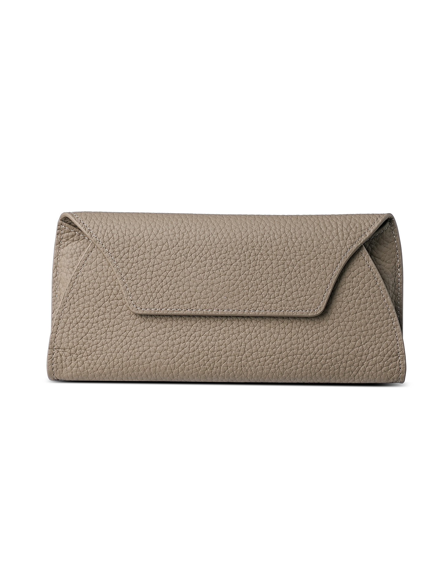 Women's Genuine Leather Long Wallet 2026 New Arrival Ultra-Thin Clutch Niche Design Elegant And High-End - Thumbnail 7