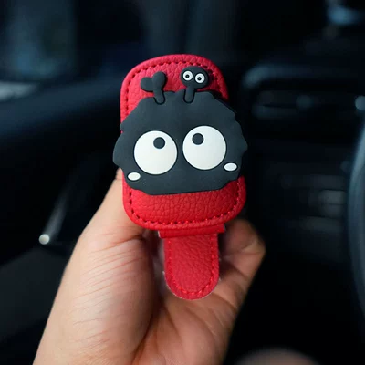 Car-Mounted Glasses Clip, Car Car Glasses Clip/Bill Clip - red-sunglasses-clip-top-briquettes