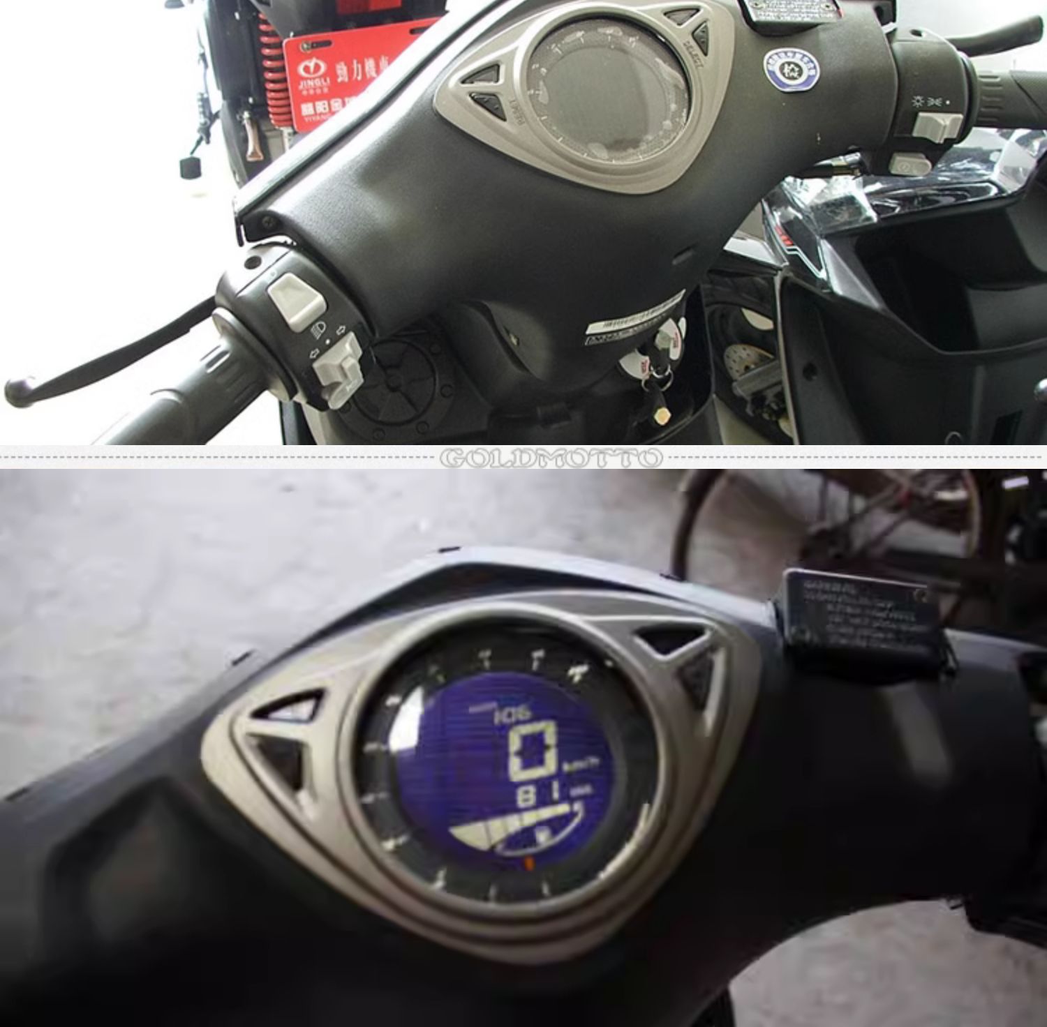 Yamaha 100RSZ LCD instrument, universal electronic meter for Ghost Fire first and second generation, motorcycle modification instrument