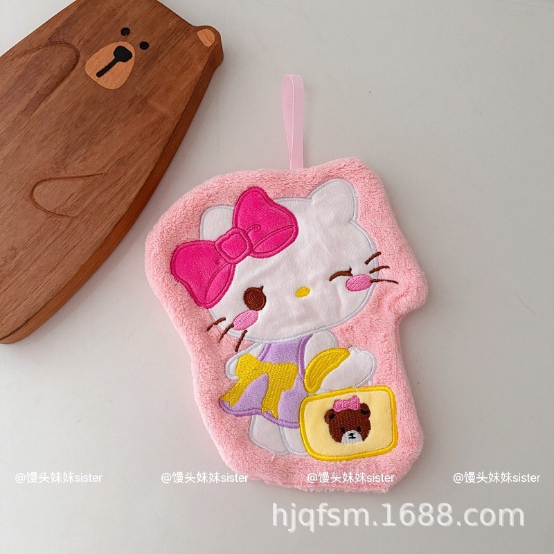 Toalla de mano colgante Melody Culomi de dibujos animados lindo, cocina casera, baño, pañuelo para niños, toalla pequeña