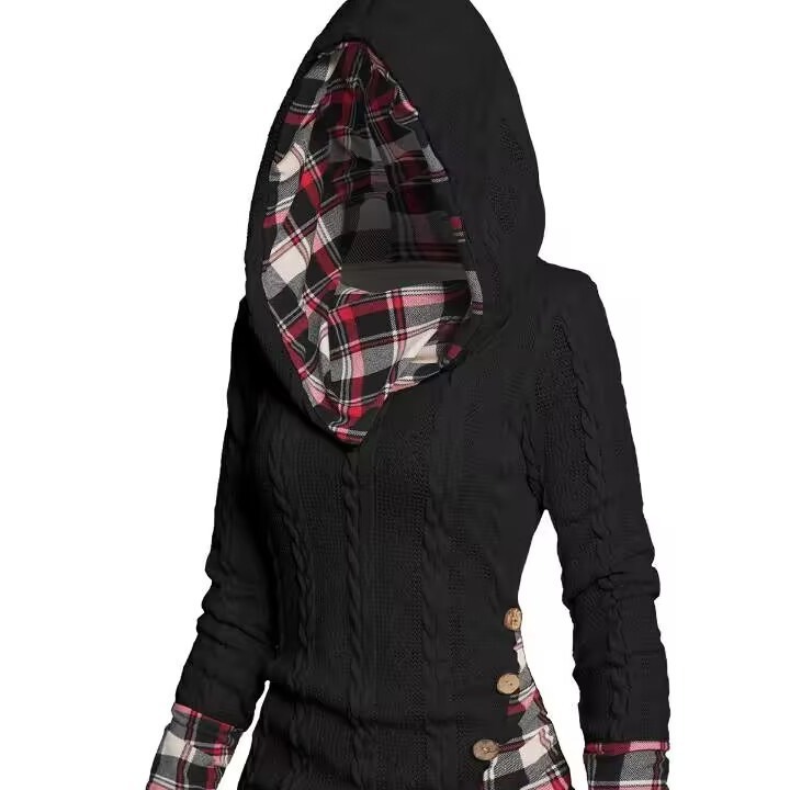 2023 Amazon Sudadera CON CAPUCHA DE LAS MUJERES pit suéter de manga larga Sudadera con capucha camisa casual sudadera