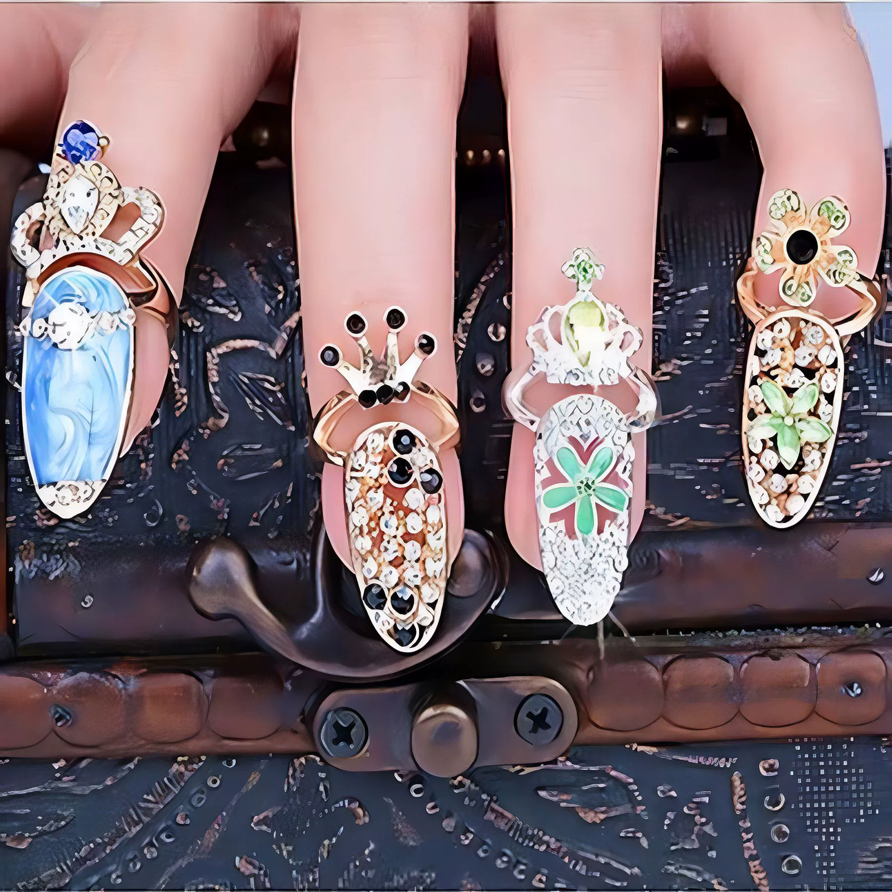 Модное кольцо для ногтей, Aliexpress, Wish, европейский стиль, простой и элегантный дизайн
