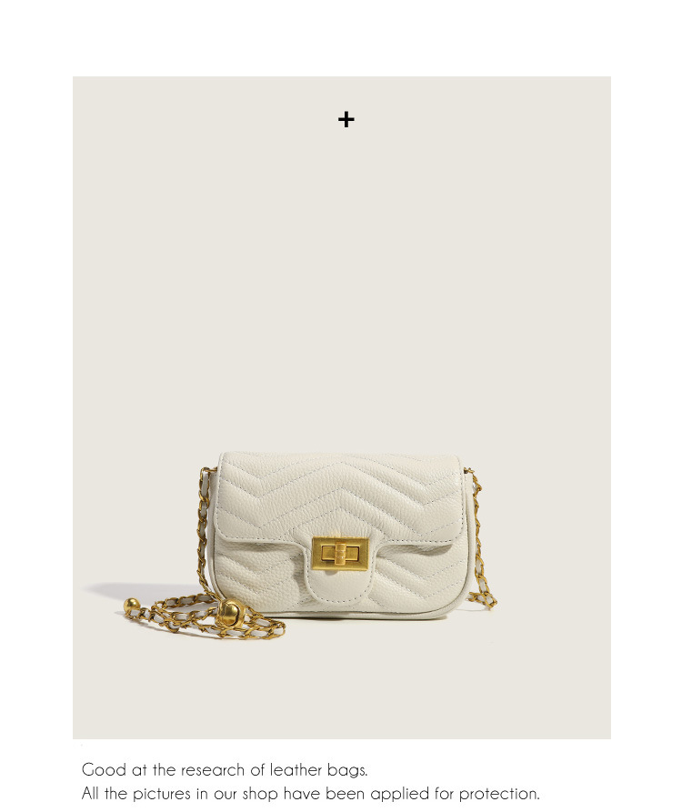 Borsa a tracolla da donna in vera pelle con catena elegante_voghion.com