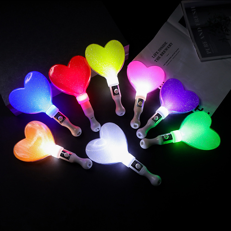 メーカー卸売 LED 五芒星蛍光スティック発光スティックスターフラッシュスティックコンサートサポートスティックロゴ|undefined