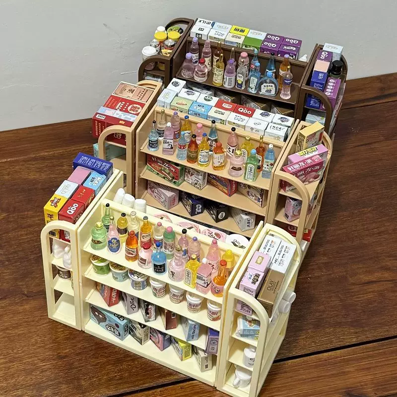 Крохотная игрушка-еда, продуктовый магазин, семейная игрушка, минифигурка, подарок на день рождения