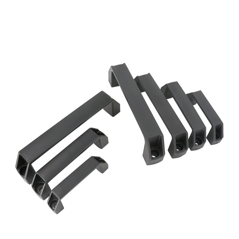 AW Anwang espacio sólido puerta de gabinete de aluminio cajón negro moderno simple manija de nylon pequeña manija image 5