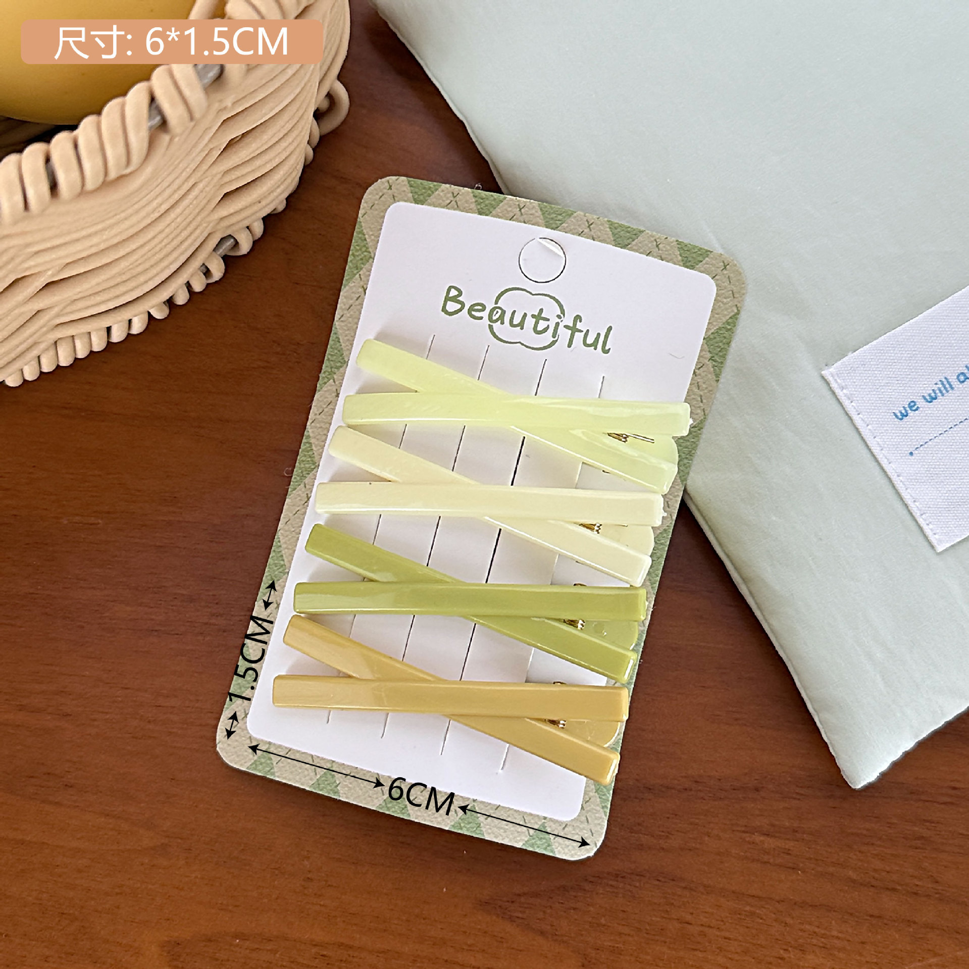 Dulce color gelatina cruzada frangea clip clip de cabello roto frente clip lateral lindo clip de boca de pato clip de estilo de niña libre