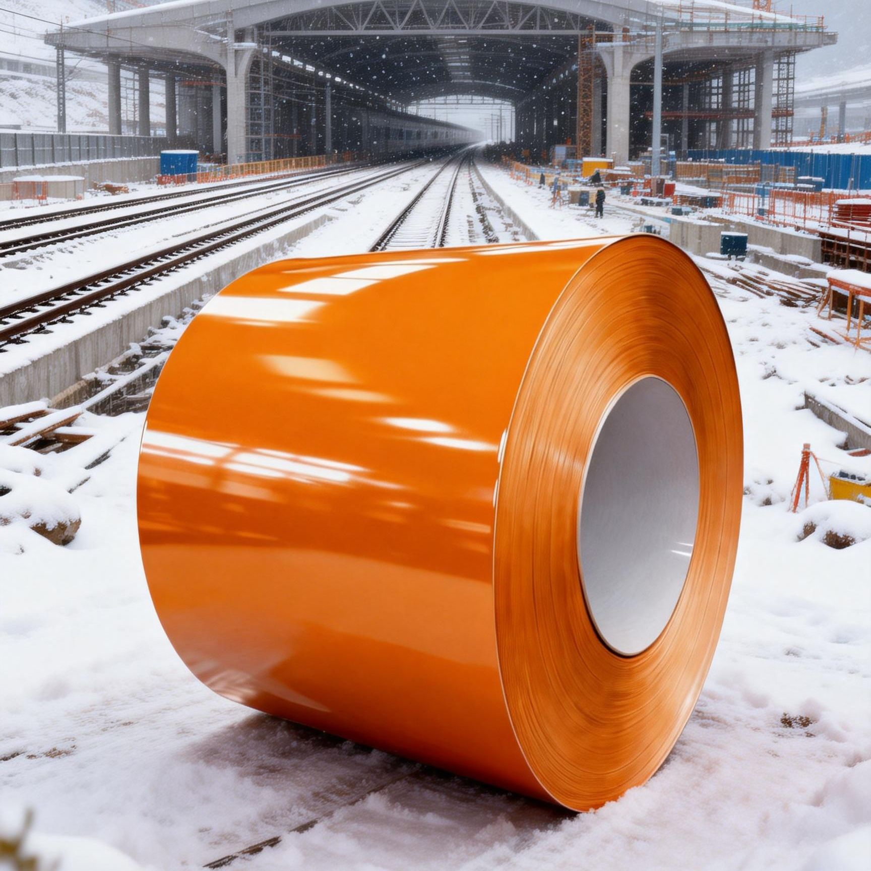 供应TDC51D+Z PE聚酯HDP高耐候SMP硅改PVDF氟碳彩涂宝钢橘黄色