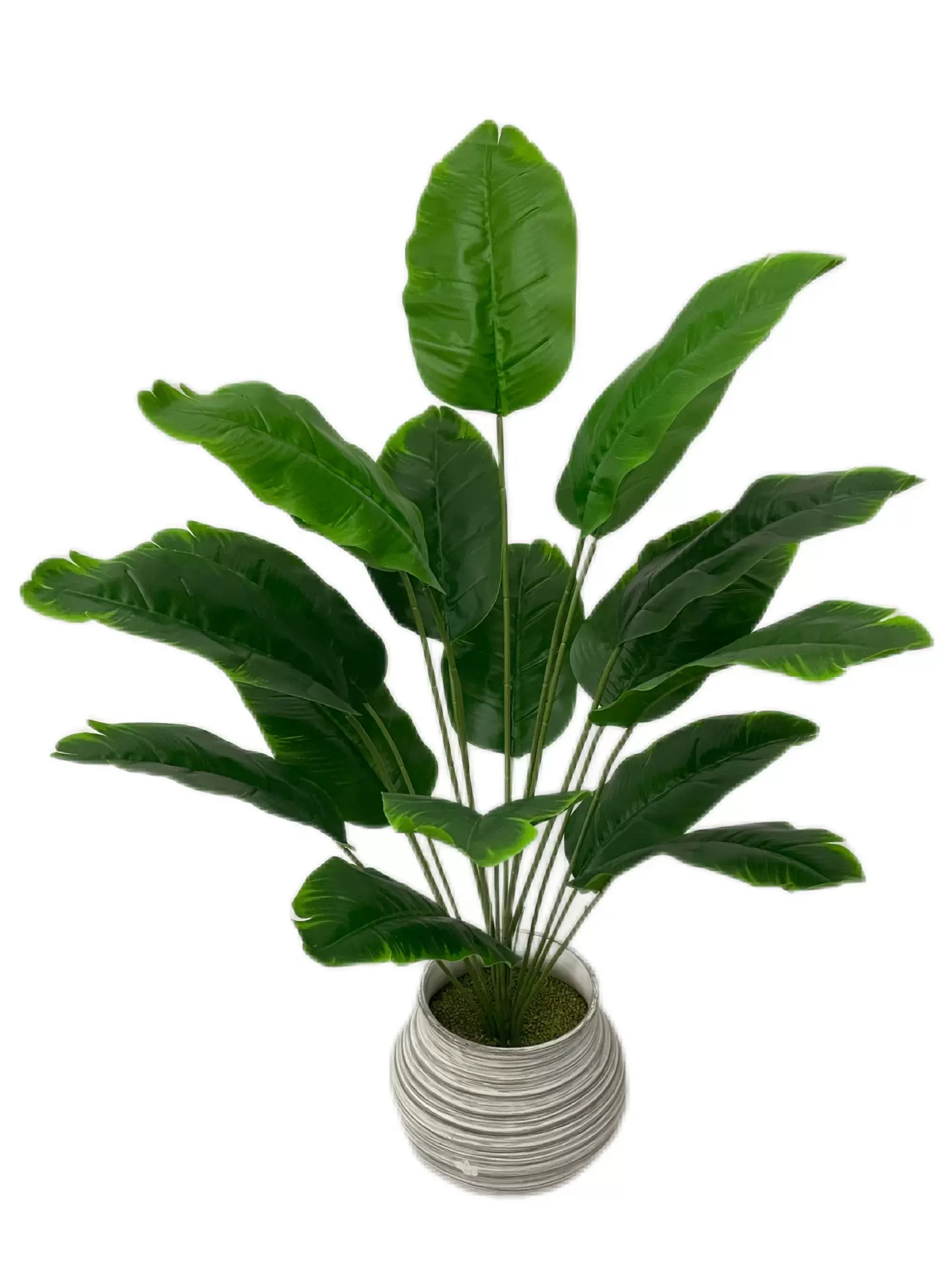 厂家直销跨境北欧仿真绿植18头芭蕉叶旅人蕉道具家居户外摆件