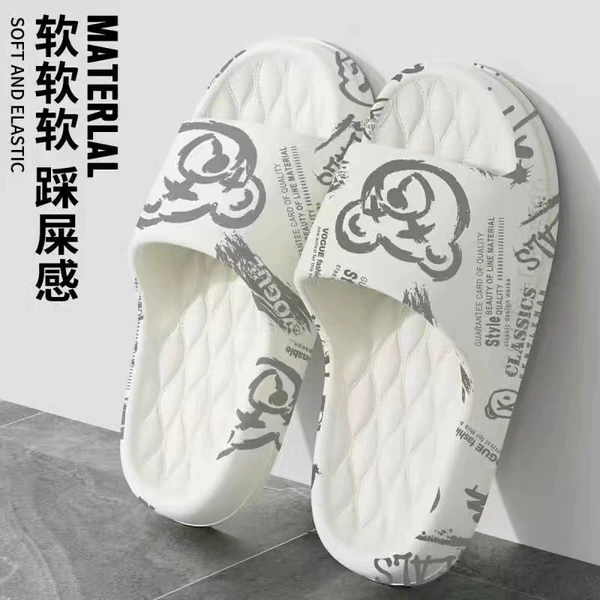 With diamond pattern, white, with little bears