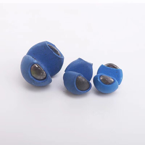 Colored plastic-coated open-biting lead clip, rock fishing lead clip, lead drop, micro-lead raft fishing wheel without damaging the line fishing accessories