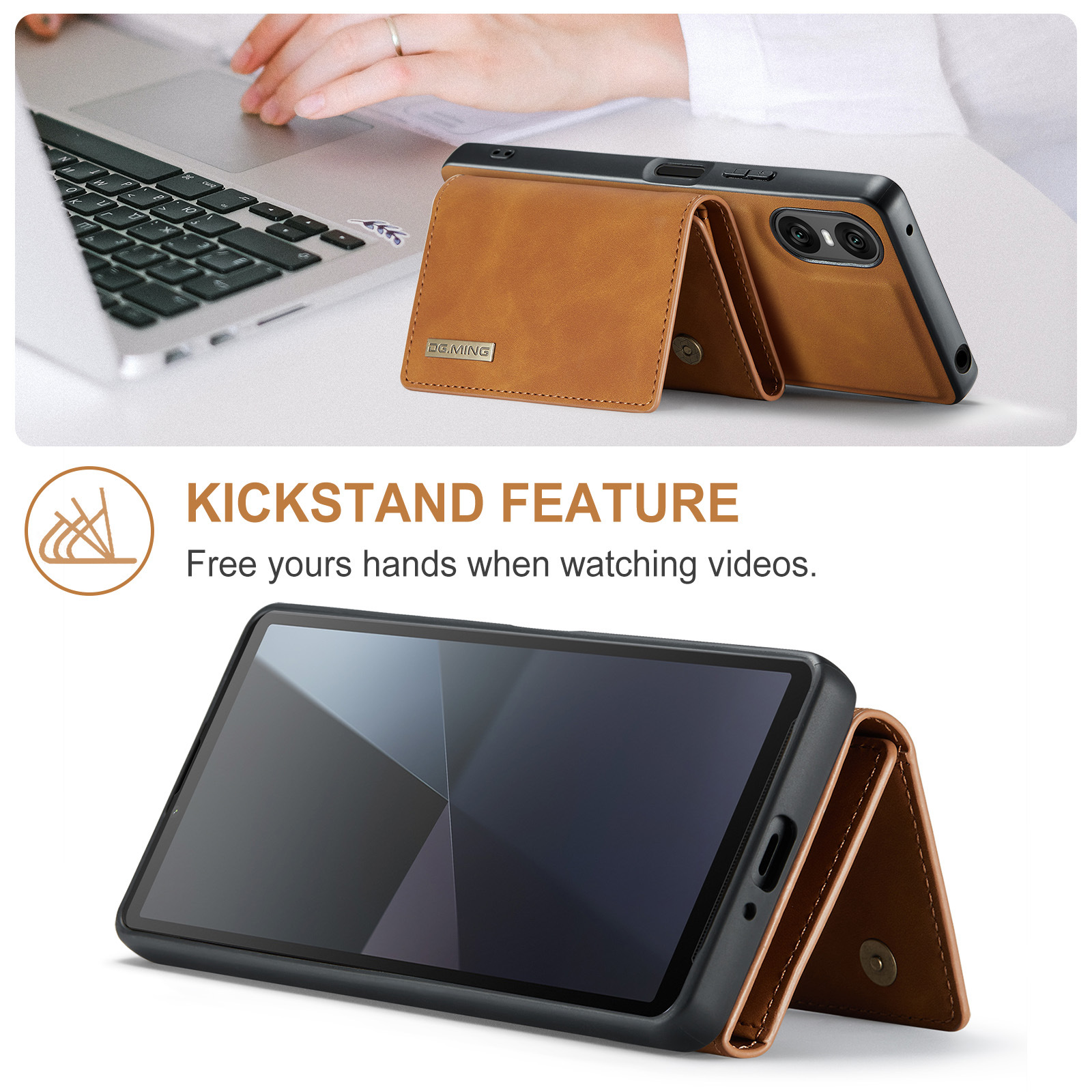 M1 for Sony Xperia 10 VI Protective Case Xperia 1VI Magnetic Split Wallet Phone Case 2024_voghion.com