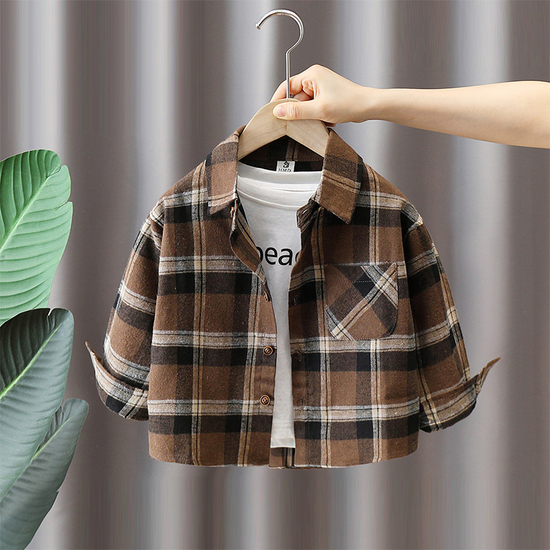 Camisa color café