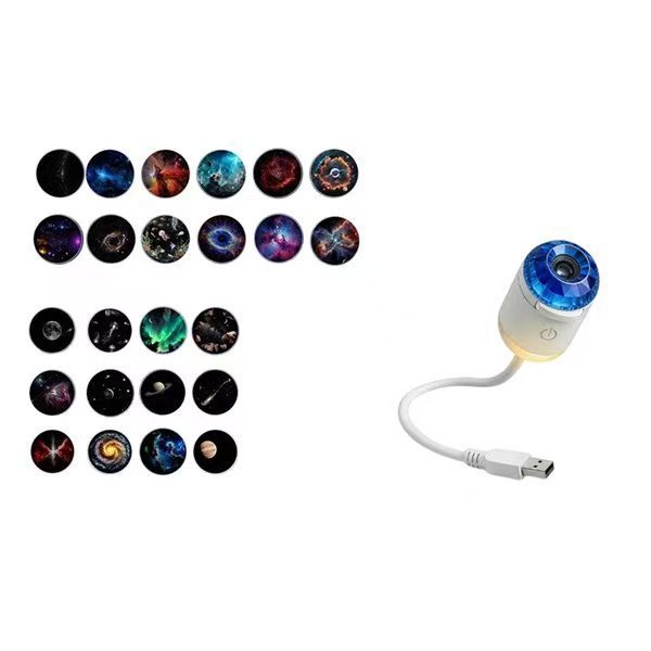 Una explosión transfronteriza de proyección de estrellas USB lámpara interior de automóvil dormitorio lámpara de noche romántica lámpara de atmósfera galáctica