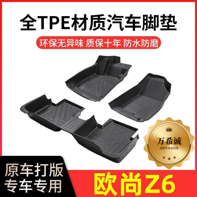 Suitable for Chery Tiggo 3578, Arrizo, Kaiyi X35, Big Ant, Ice Cream Tpe Car Floor Mats, Driver's Seat Cover