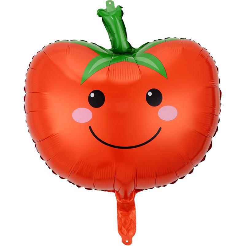 Verduras y frutas en forma Globos de película de aluminio Brócoli Fresa Zanahoria Tomates Tema de frutas y verduras Globos decorativos