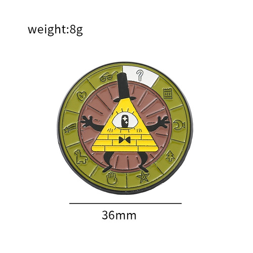 AliExpress cross-border new product Funny Town Series Brooch Cartoon Funny Girl Book Shape Painted Metal