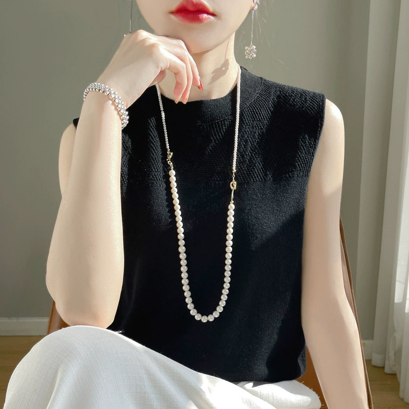 Summer woolen three dimensional knitted vest, sweater sleevless, wholesale