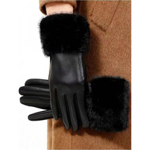 J 71325 fleece touch screen leather gloves ���޿ɴ���Ƥ����