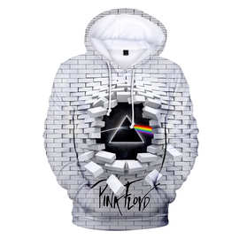 亚马逊 速卖通秋季新款男士休闲卫衣  3D立体图案3D数码印花帽衫