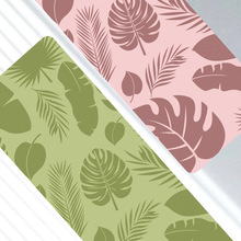 热带雨林款PU天然橡胶瑜伽垫加厚加宽健身垫子专业防滑土豪垫批发